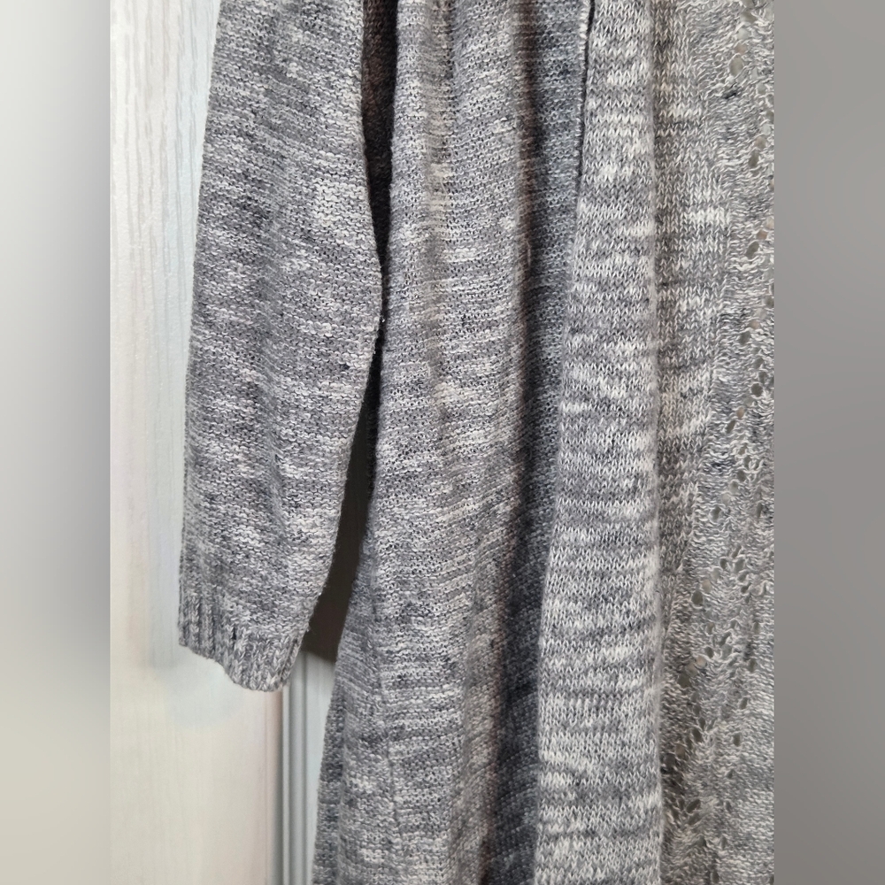 Torride Heather Gray Open Cardigan Plus Size 1 - Picture 4 of 7
